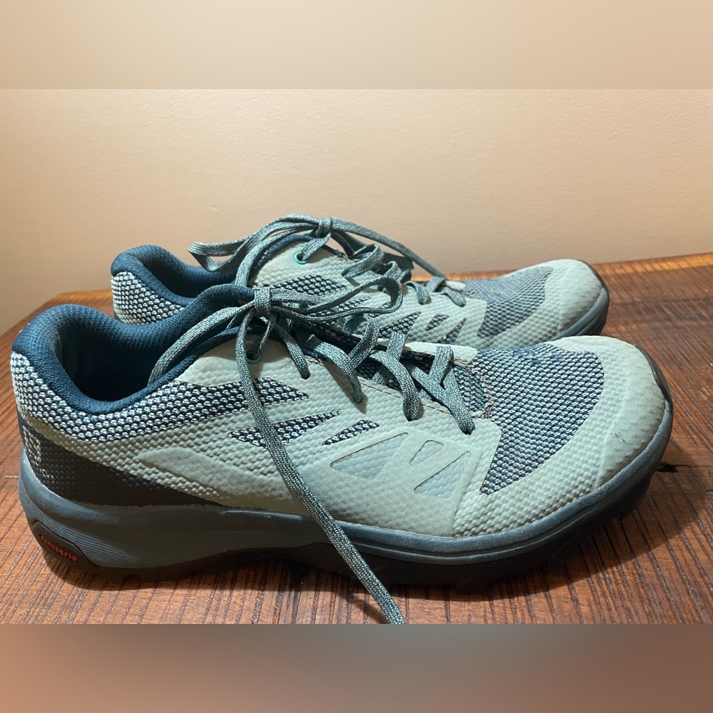 Salomon trail running shoes.